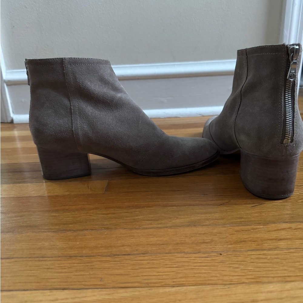 rag & bone Light Gray Suede Ankle Boots - Picture 3 of 6